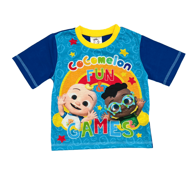 Boys Cocomelon Shorts Pyjama Set 1.5-4 Years 
